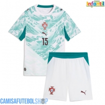 Camisa de time de futebol Portugal Joao Neves #15 Replicas 2º Equipamento Infantil Mundo 2026 Manga Curta (+ Calças curtas)